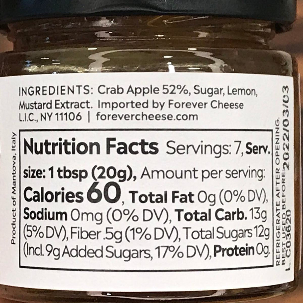 Casa Forcello Crab Apple Mostarda (4.9 oz) Brothers