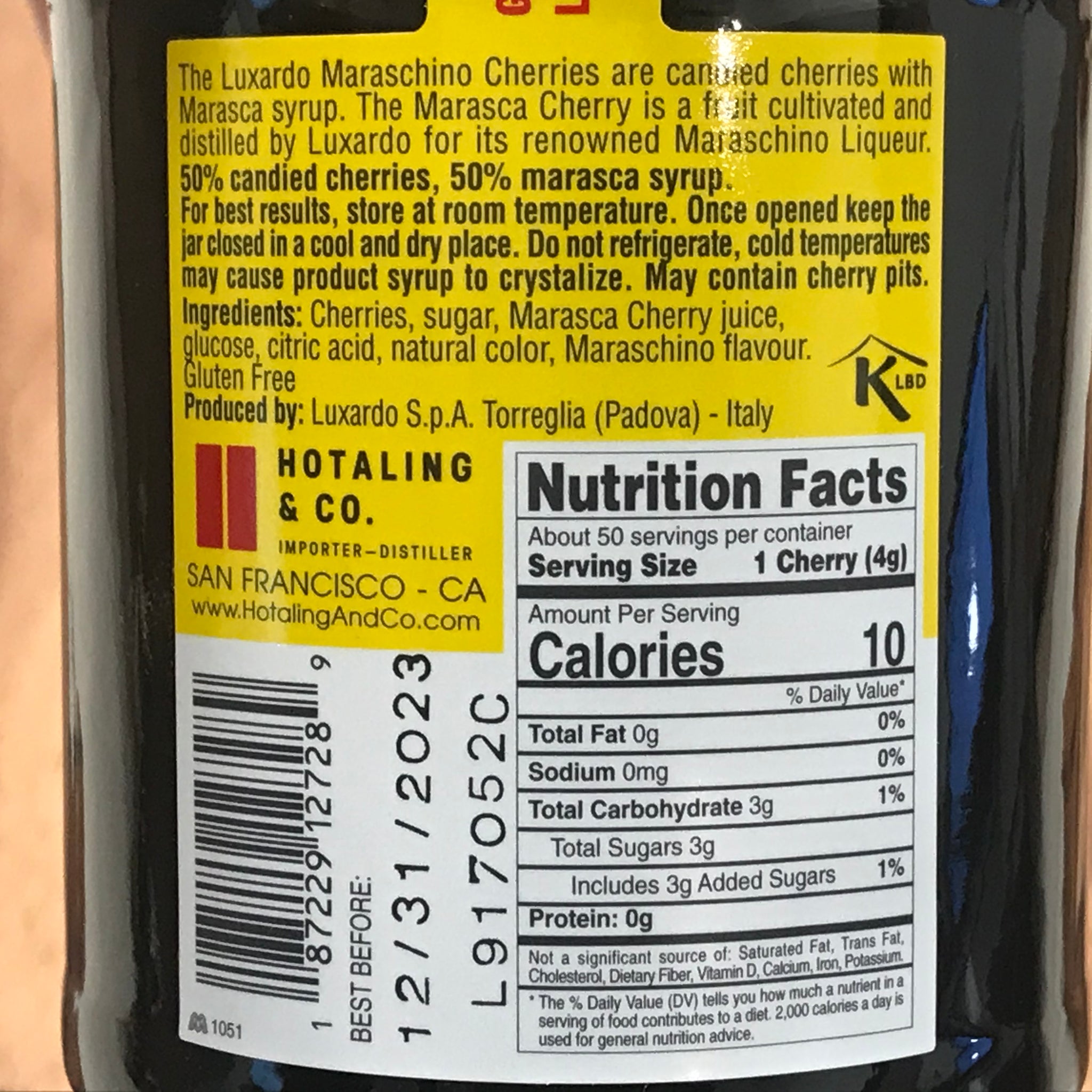 Luxardo Maraschino Cherries (14.1 oz) – DiGiacomo Brothers