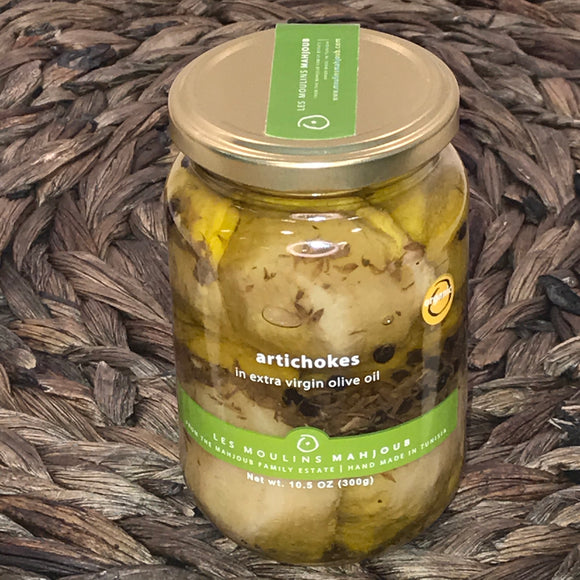 Les Moulins Mahjoub Organic Artichoke Hearts in Olive Oil (10.6 oz)
