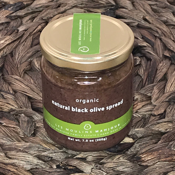 Les Moulins Mahjoub Organic Black Olive Spread (7 oz)