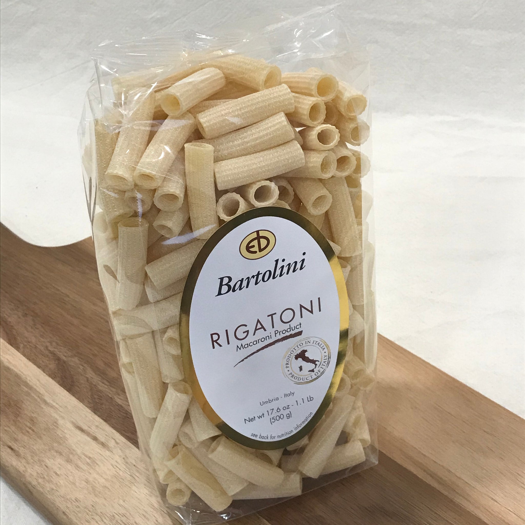 Rigatoni Pasta Product & Nutrition