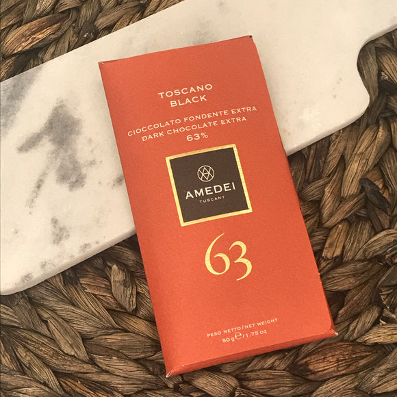 Amedei Toscano Black, 63% Chocolate Bar (1.76 oz)